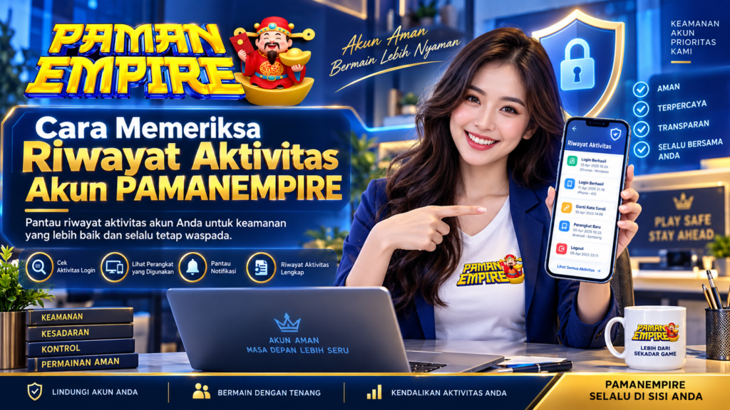 Cara memeriksa riwayat aktivitas akun PAMANEMPIRE untuk keamanan akun